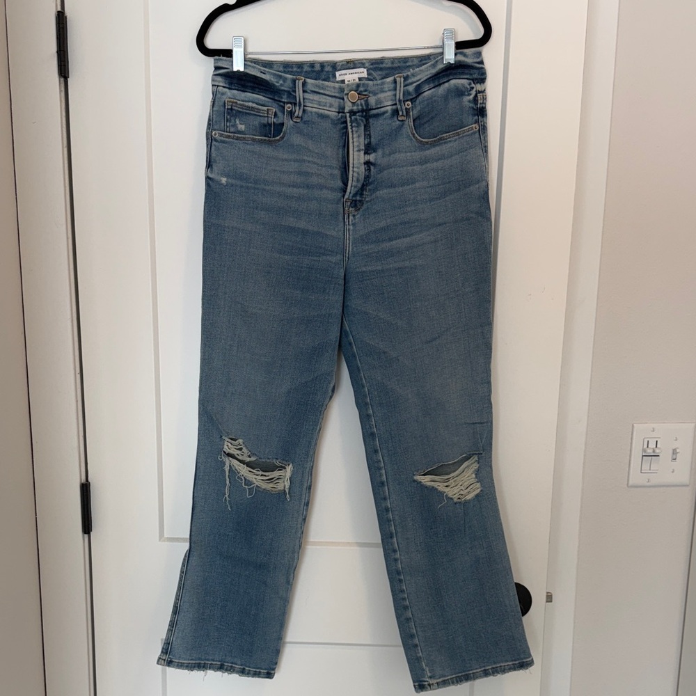 Good American Women's Blue Distressed Jeans - sz 31/12